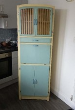 VINTAGE MID CENTURY KITCHEN LARDER PANTRY CABINET CUPBOARD - c1950 -