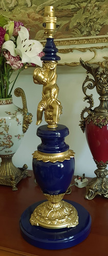 Blue gold tall - &,