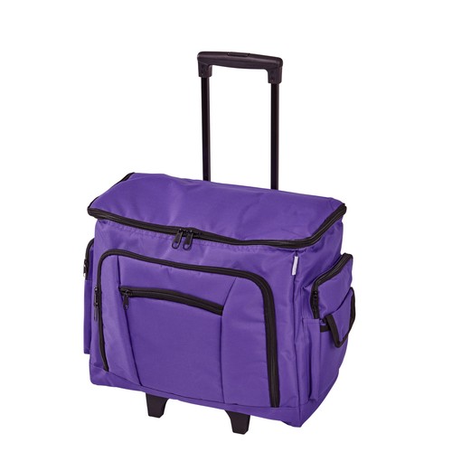 Purple sewing machine trolley - sewing,