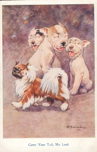Bonzo postcard george - bonzo,