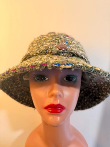 Vintage style tweed bucket hat - vintage,