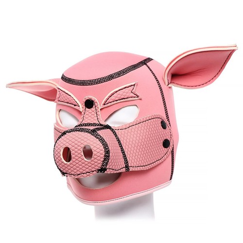 Pig hood gimp - pig, bondage