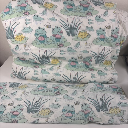 Vtg debenhams frog - lily, pad