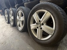 GENUINE OEM VW TRANSPORTER T5 THUNDER 17” ALLOY WHEELS + TYRES T6 LOAD RATED