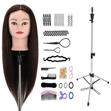 22'' 100% Real Hair Training