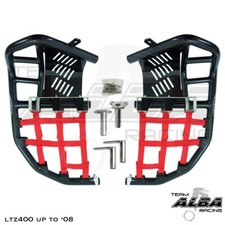 LTZ 400 KFX400 DVX 400 Nerf Bars Pro Peg Heel Guard Alba 206-T7-BR