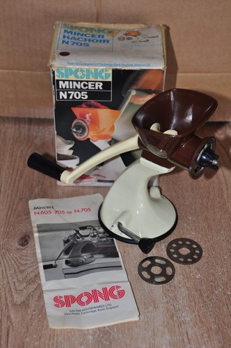 Spong n705 vintage mincer with - spong,