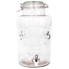 1x 6.5L Glass Drinks Dispenser