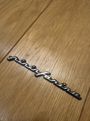 Pininfarina side badge script - side,