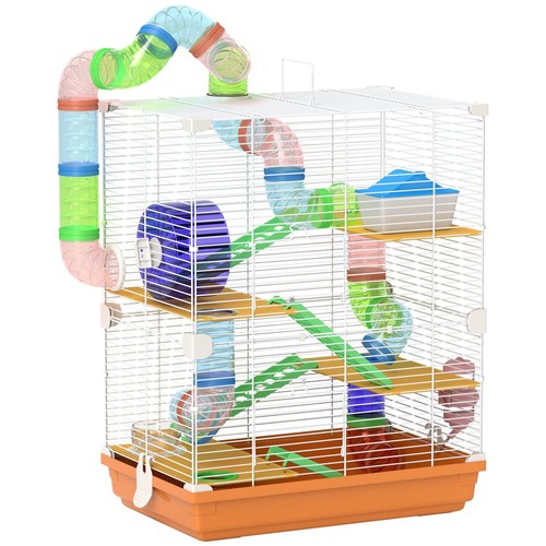 Pawhut hamster cage carrier - hamster,