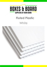 White Fluted Plastic