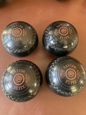 Taylor Elite Black Lawn Bowls