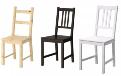 Ikea wooden dining chair - ikea, solid