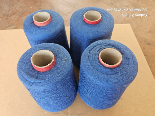 Cones blue yarn wool - cones, of