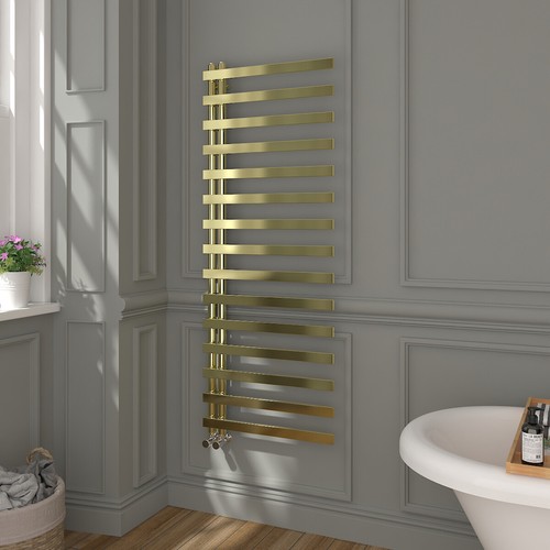 Designer straight heated towel - straight,