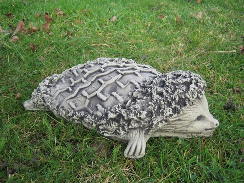 Funny hedgehog garden ornament - hedgehog,