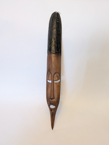 Vintage african wooden mask - african,