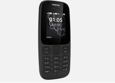 Nokia 105 Dual SIM Unlocked Mobile Phone - Brand New Boxed - Black - SIM Free UK