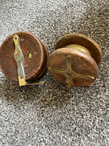 Lot vintage wooden fly - 2,