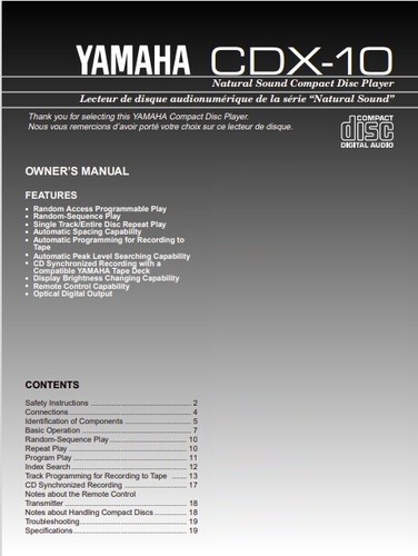 Yamaha cdx compact disc - compact,