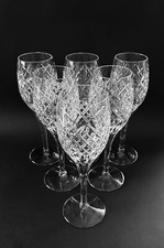 Stuart Crystal STU118 Six Large Wine Glasses 8 3/8”