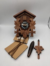 Hubert Herr German Cuckcoo Clock MFG Co. Parts or Repair Unit With Weight Leaf