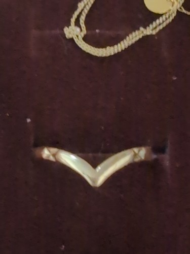 9ct gold wishbone - gold, ring