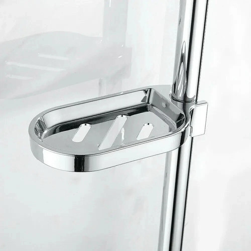 Silver soap dish for shower - silver,
