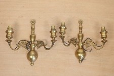 Pair of Brass Wall Lights