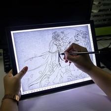 Light Box Drawing Pad, Tracing Board with Type-C Charge Cable and Brightness Adj