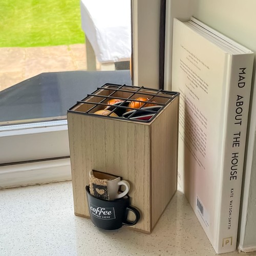 Tea bag storage organizer wood - tea,