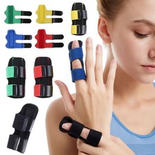 Finger Splint Support Brace Pain Relief Trigger Fixing Straightener Corrector  w