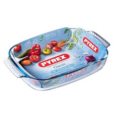 Pyrex Roaster 35 x 23cm 2.6L Glass Dish Baking Roasting Bake Classic Rectangular