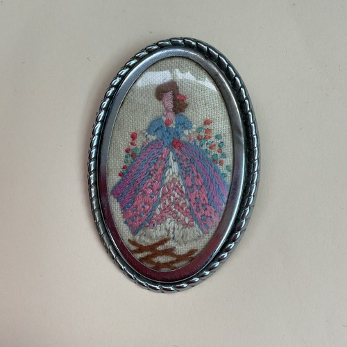 Vintage embroidered crinoline - vintage,