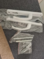 White uPVC Door Handles Pair
