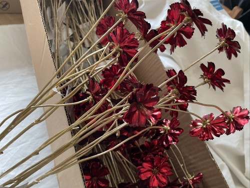 Artificial burgundy flowers - artificial,