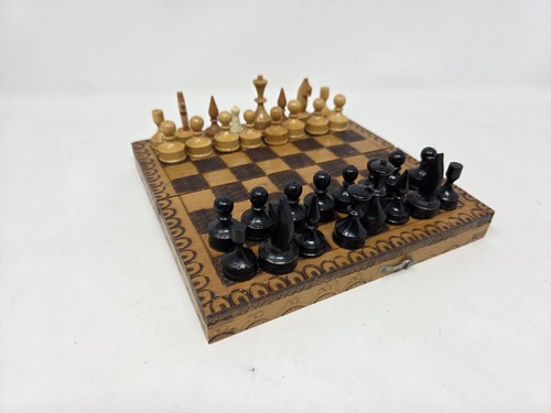Vintage wooden folding travel - vintage,
