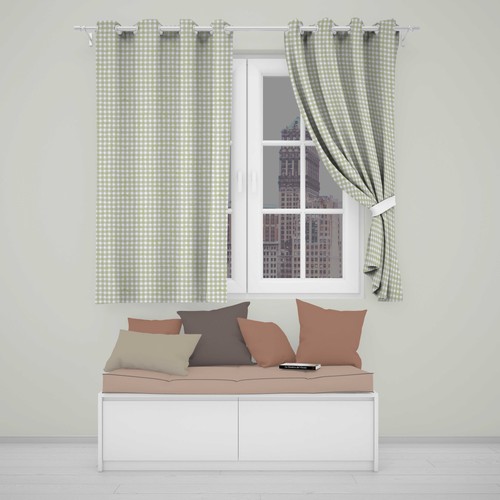 Blackout eyelet curtains soft - blackout,