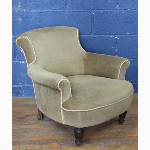 Victorian velvet upholstered - a,