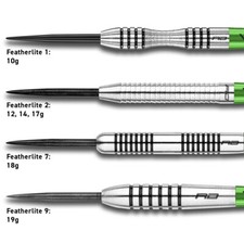 RED DRAGON Featherlite Tungsten Darts Set 10g,12g,17g,18g,19g , Flights,Stems