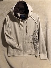 Size XL Hard Rock Cafe Orlando Hooded Jumper Ladies Beige & Brown 