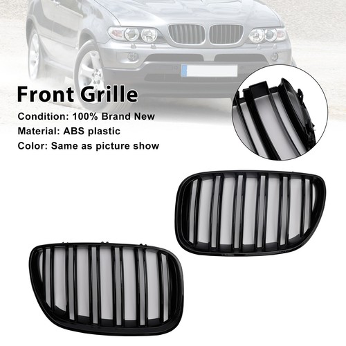 Gloss black front - gloss, kidney