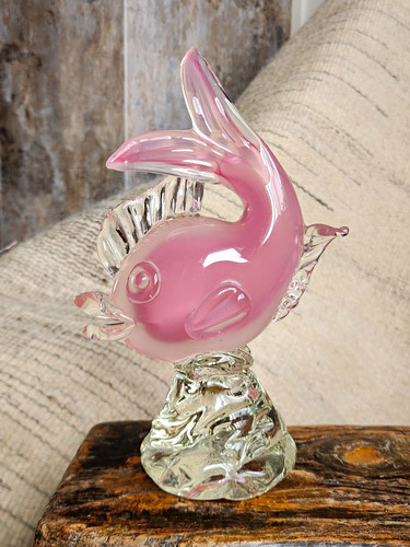 Art glass fish figurine murano - art,