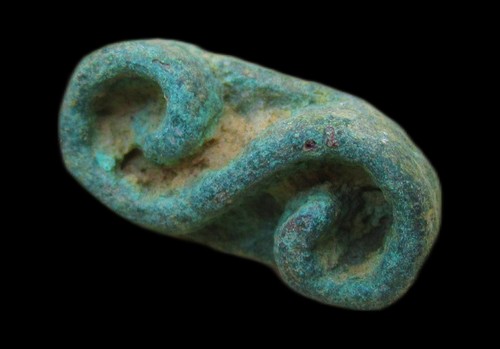 Ancient bactrian bronze seal - ancient,