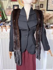 Vintage Mink Scarf Stole, Tail