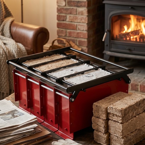 Newspaper briquette maker - briquette,