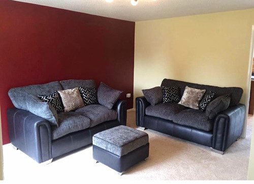 Dfs grey black - faux, leather