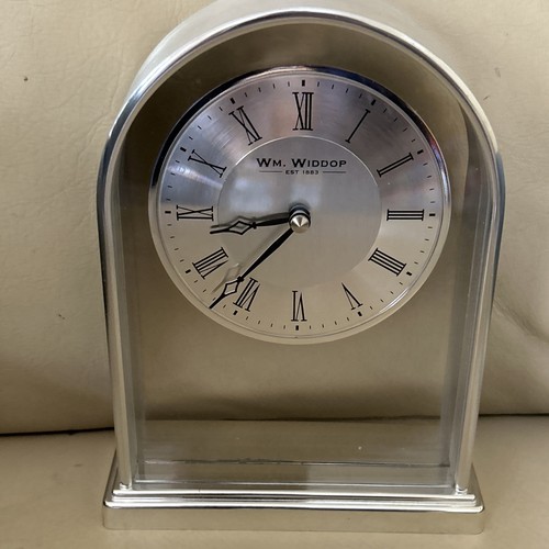 Widdop arched mantel clock - wm.,