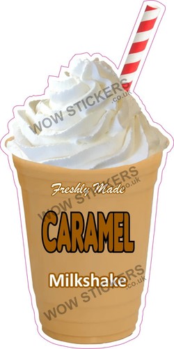 Ice cream van - sticker, caramel