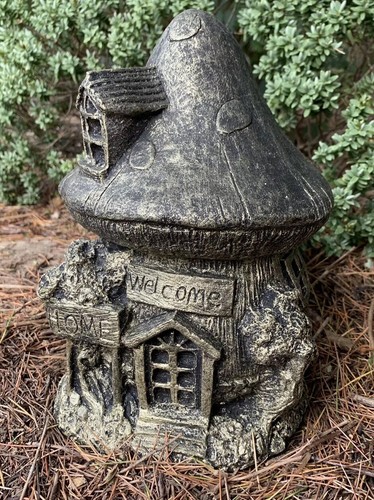 Stone garden mushroom fairy - stone,